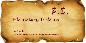 Pásztory Diána névjegykártya